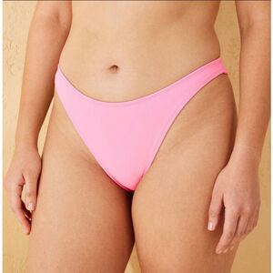 Mid-Rise Ultra High Leg Super Cheeky Bikini Bottom – Wild Fable™
Pink | XS
